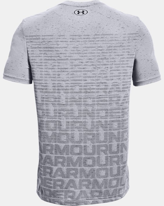 Men's UA Seamless Wordmark Short Sleeve, Gray, pdpMainDesktop image number 5